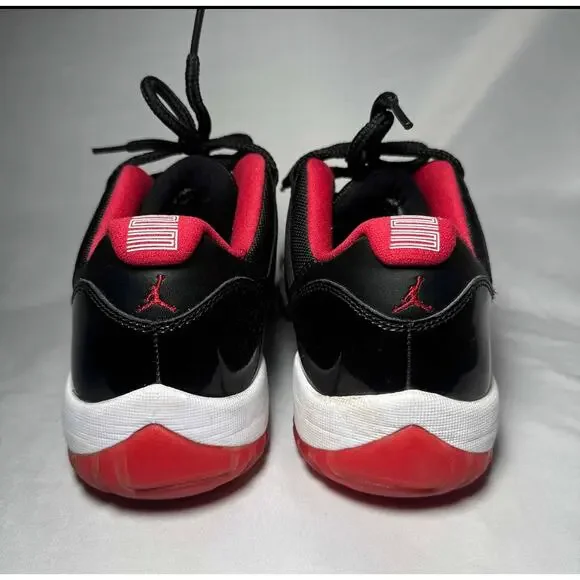 Size 11 - Nike Air Jordan 11 Retro Low Bred 2015 Men's Shoes - Picture 5 of 10